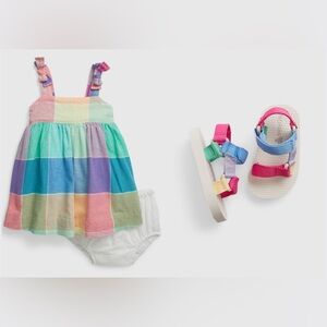 GAP dress and sandals